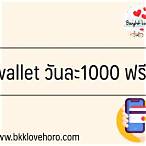 หาเงินเข้า wallet วันละ1000 ฟรี